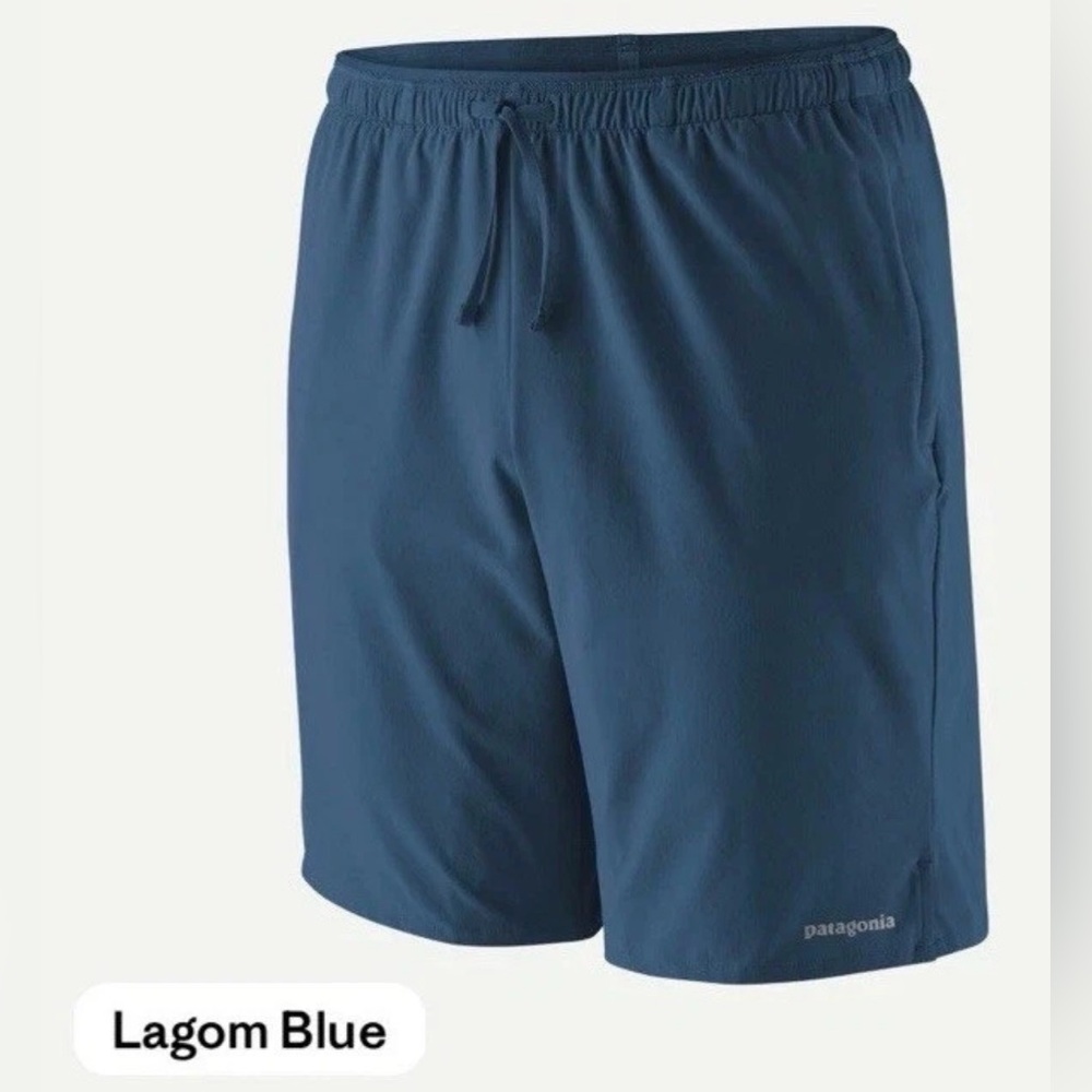 Patagonia Mens Multi Trails Shorts Lagom Blue Size XL NWT 8” HeiQ® Odor Control